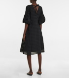 Deveaux New York - Riley checked midi dress