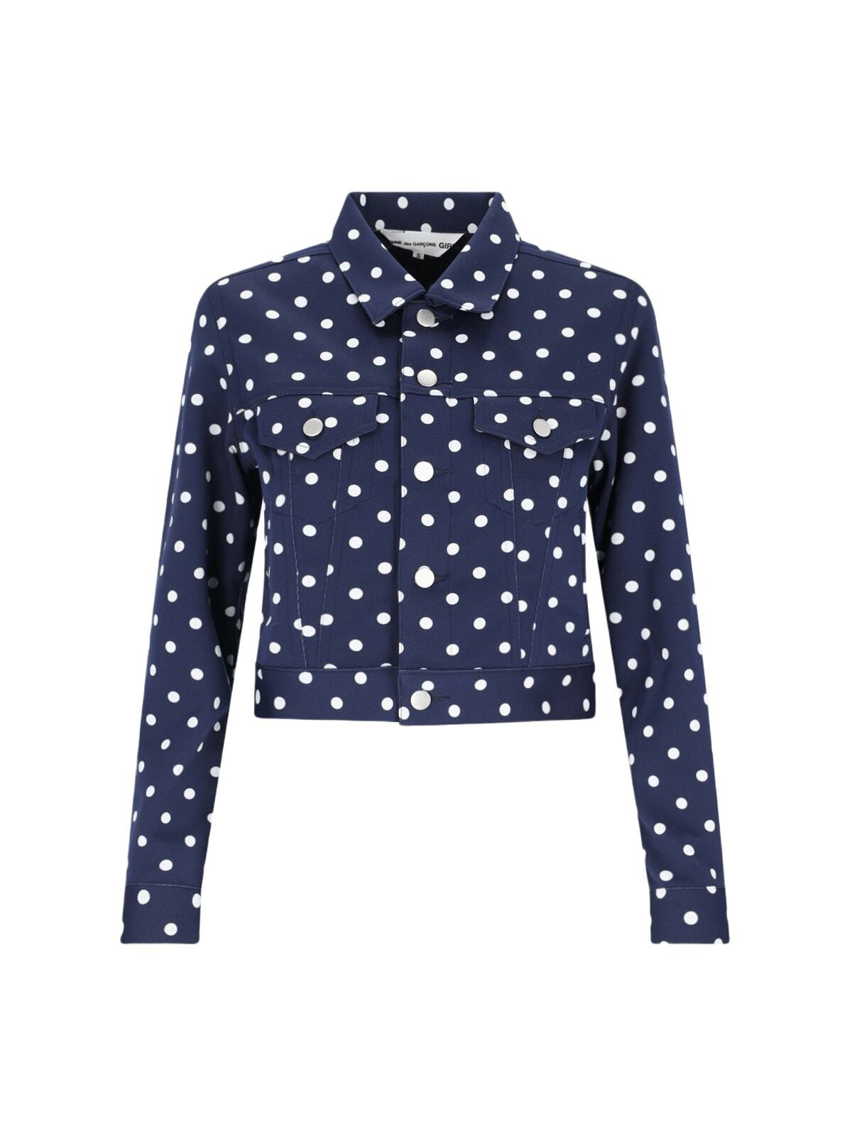 Comme des Garcons Girl Navy Wool Gabardine Jacket Comme des Garcons