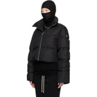 Rick Owens Moncler + Rick Owens Black Cropped Cyclopic Down Jacket