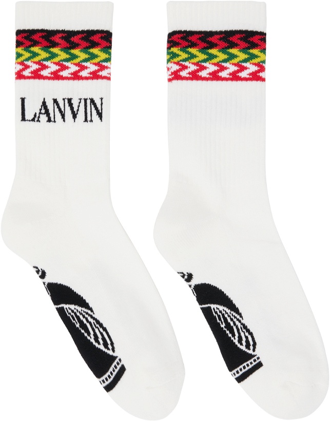 Photo: Lanvin White Mother & Child Socks