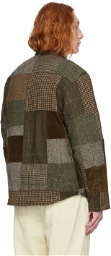 RRL Brown & Khaki Patchwork Jacket