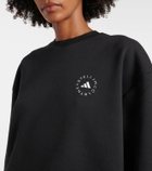 Adidas by Stella McCartney Oversized cotton-blend fleece sweatshirt