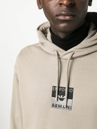 EMPORIO ARMANI - Logo Cotton Hoodie