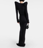 Entire Studios Ruched jersey maxi dress