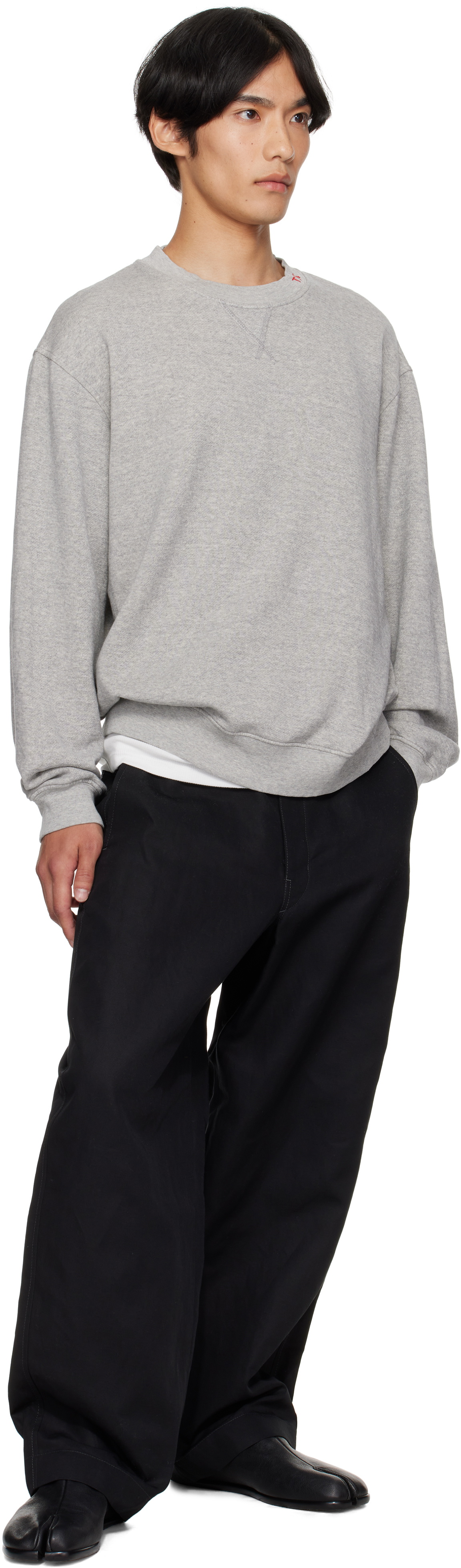 The Elder Statesman Gray Daily Crew Sweatshirt