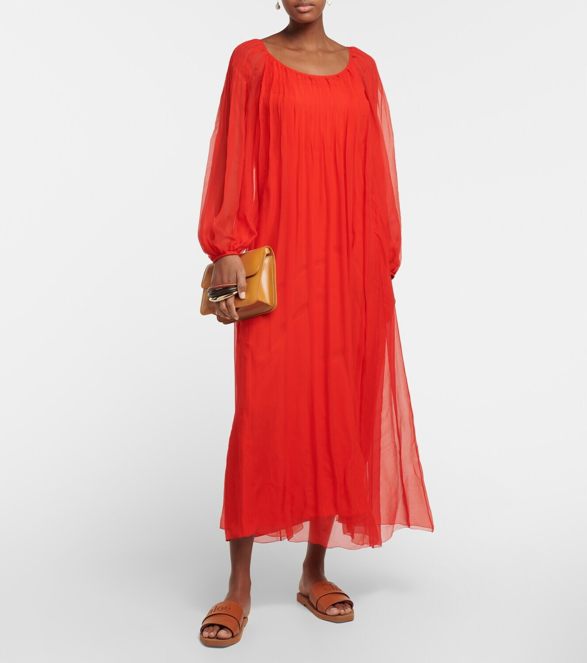 strapless open back dress Zora One Shoulder Pleated Midi Dress