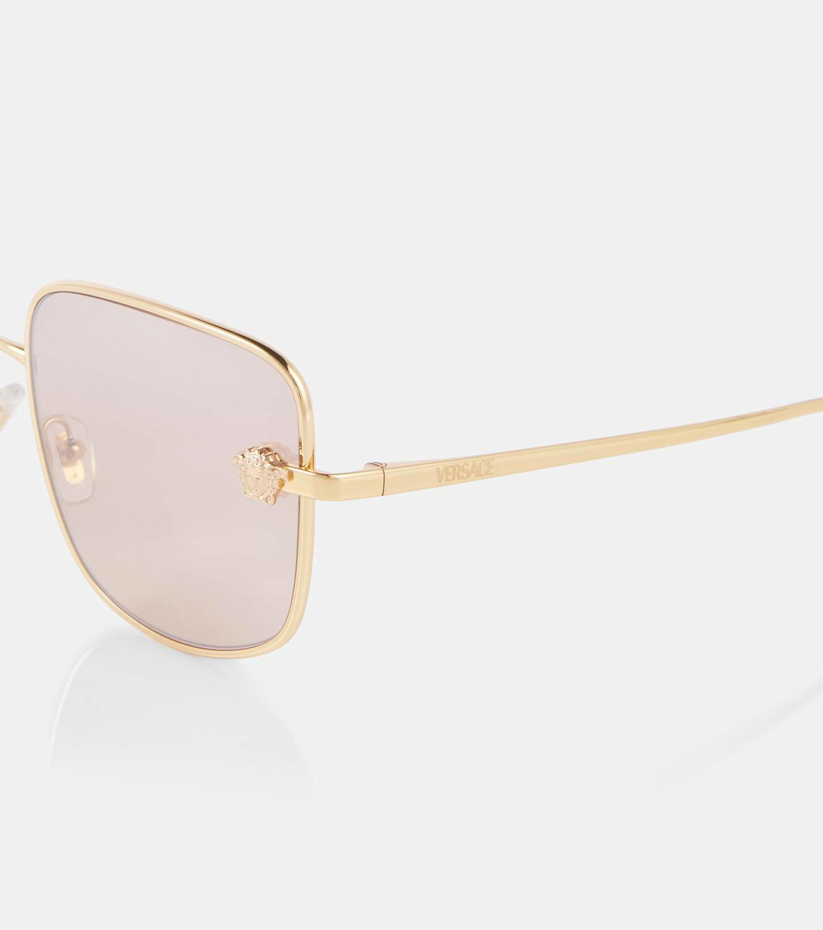 Medusa Roller Square Sunglasses Transparent Brown - Versace main image 1