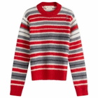 Marni Women's Sweatshirt in Stripe in Neutral Grey