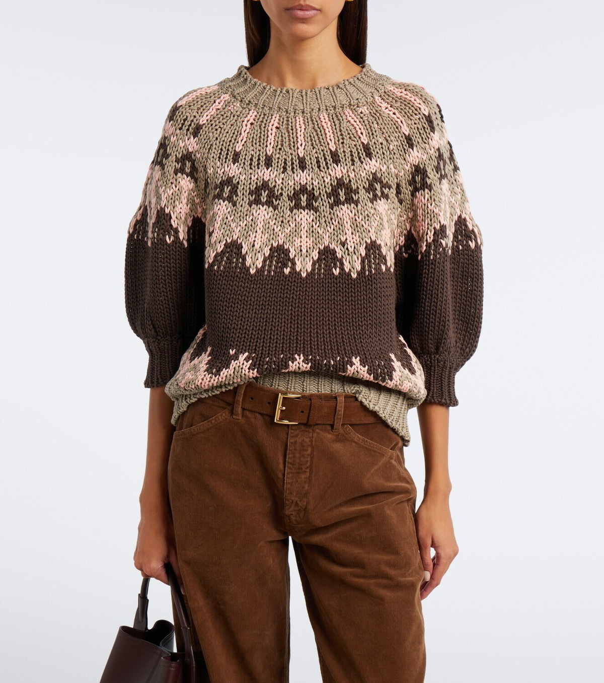 Altuzarra Marty Fair Isle cotton sweater