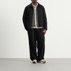 Universal Works Men's Wool Fleece Advance Cardigan in Grey Marl