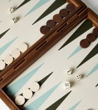 Giobagnara Leather and wooden backgammon set