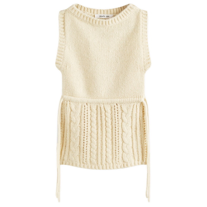 Photo: Peachy Den Women's Gabrielle Knit Vest in Buttercup