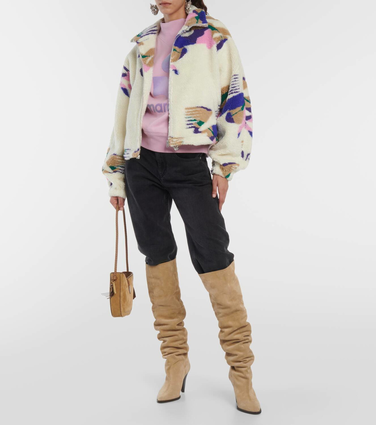 ☆MARANT ETOILE☆ テディフリースジャケット・Mackensy♪ Marant Etoile Mackensy printed teddy jacket Isabel Marant Etoile