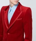 Gucci - Cotton-blend velvet jacket