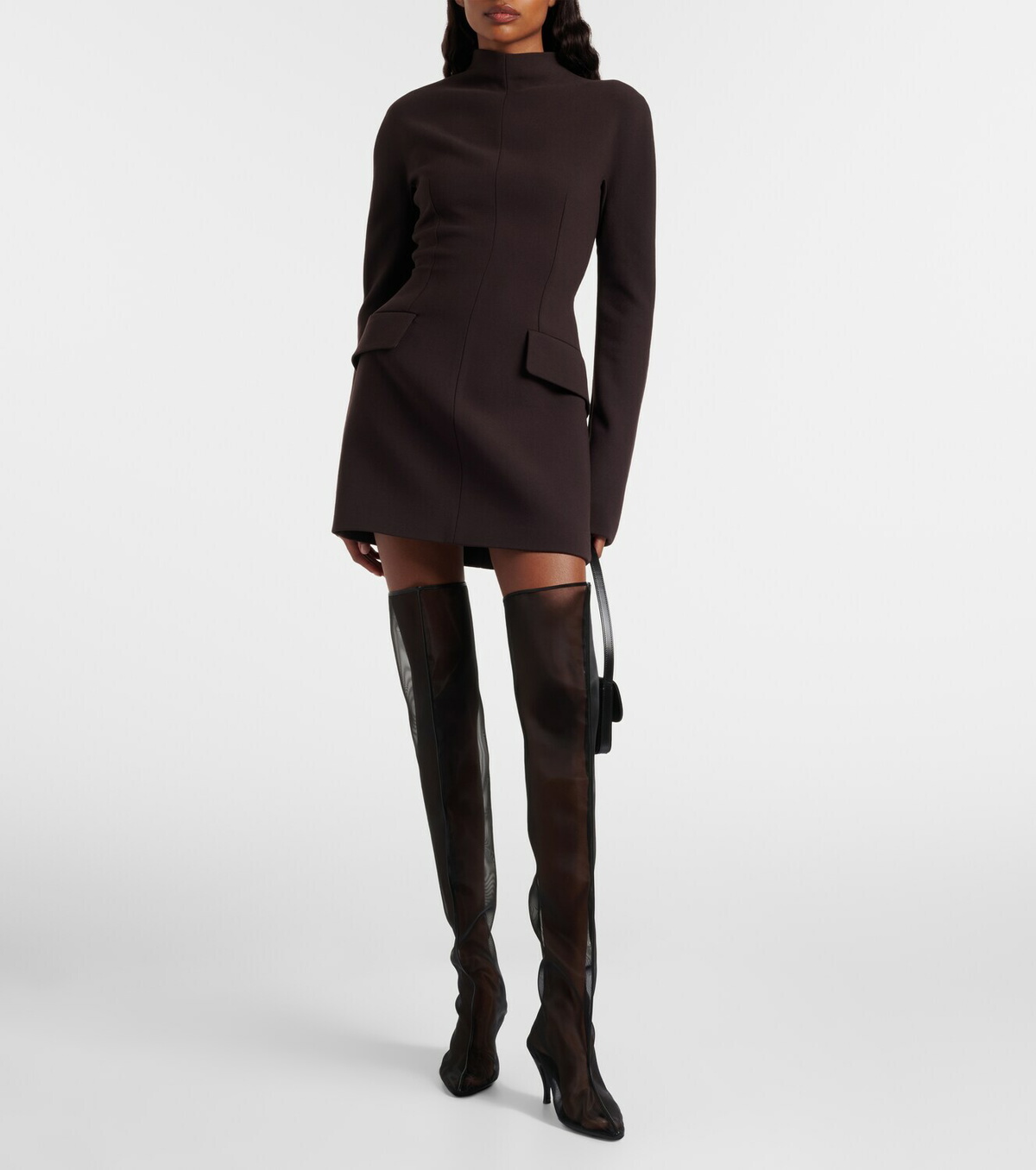 Herbert Levine Drawing A Blank 85 mesh knee-high boots