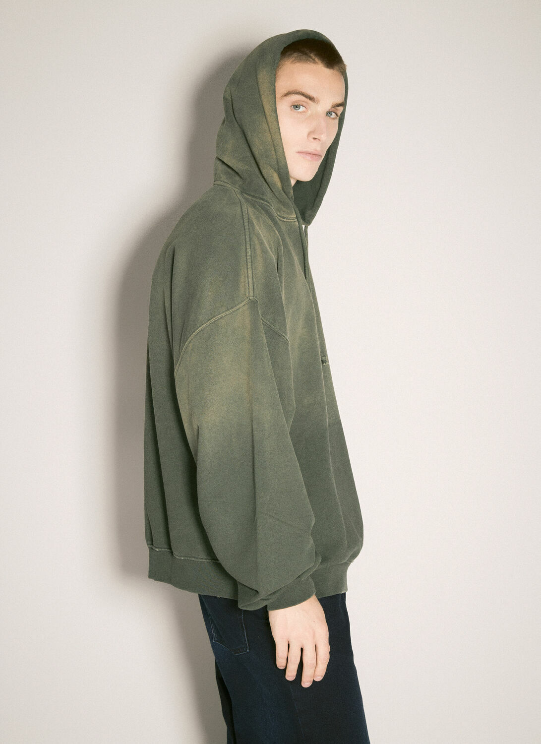 032C Spliced Bubble Hooded Sweatshirt
