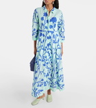 Juliet Dunn Printed cotton maxi dress