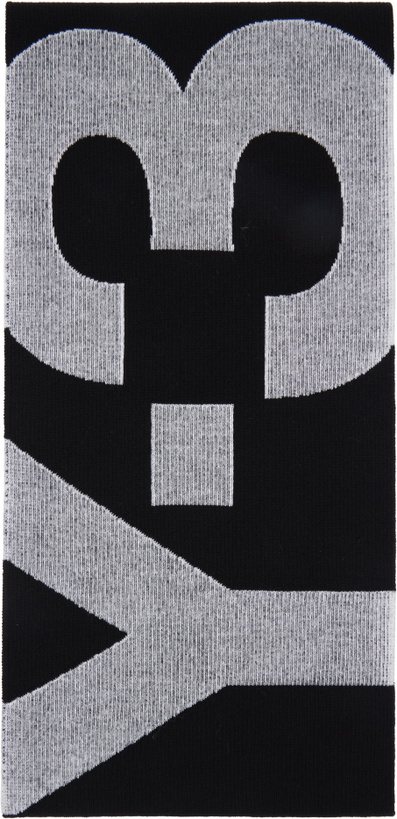 Photo: Y-3 Black Logo Scarf