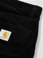 Carhartt WIP - Landon Straight-Leg Cotton-Corduroy Trousers - Black