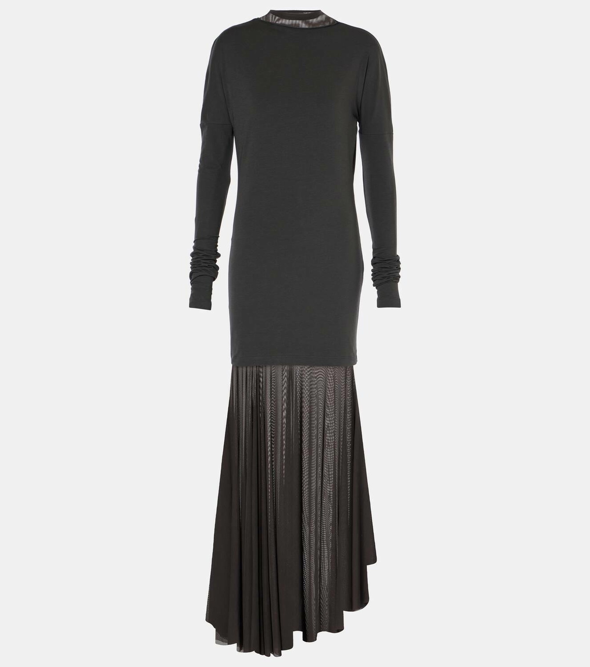 【関税込み】LEMAIRE トープ Maxi Pleated トラウザーズ Midnight Navy Melange High Neck Maxi Dress | LEMAIRE