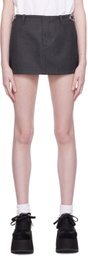 Marc Jacobs Gray 'The Pushlock' Miniskirt