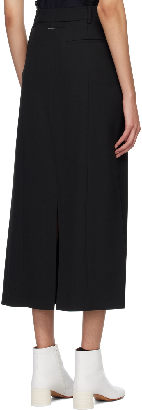 MM6 Black Paneled Midi Skirt レース 様 MM6 Black Paneled Midi Skirt MM6 Black Paneled Midi Skirt