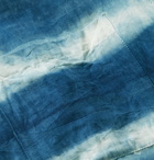 Story Mfg. - Shore Tie-Dyed Organic Linen and Cotton-Blend Shirt - Blue