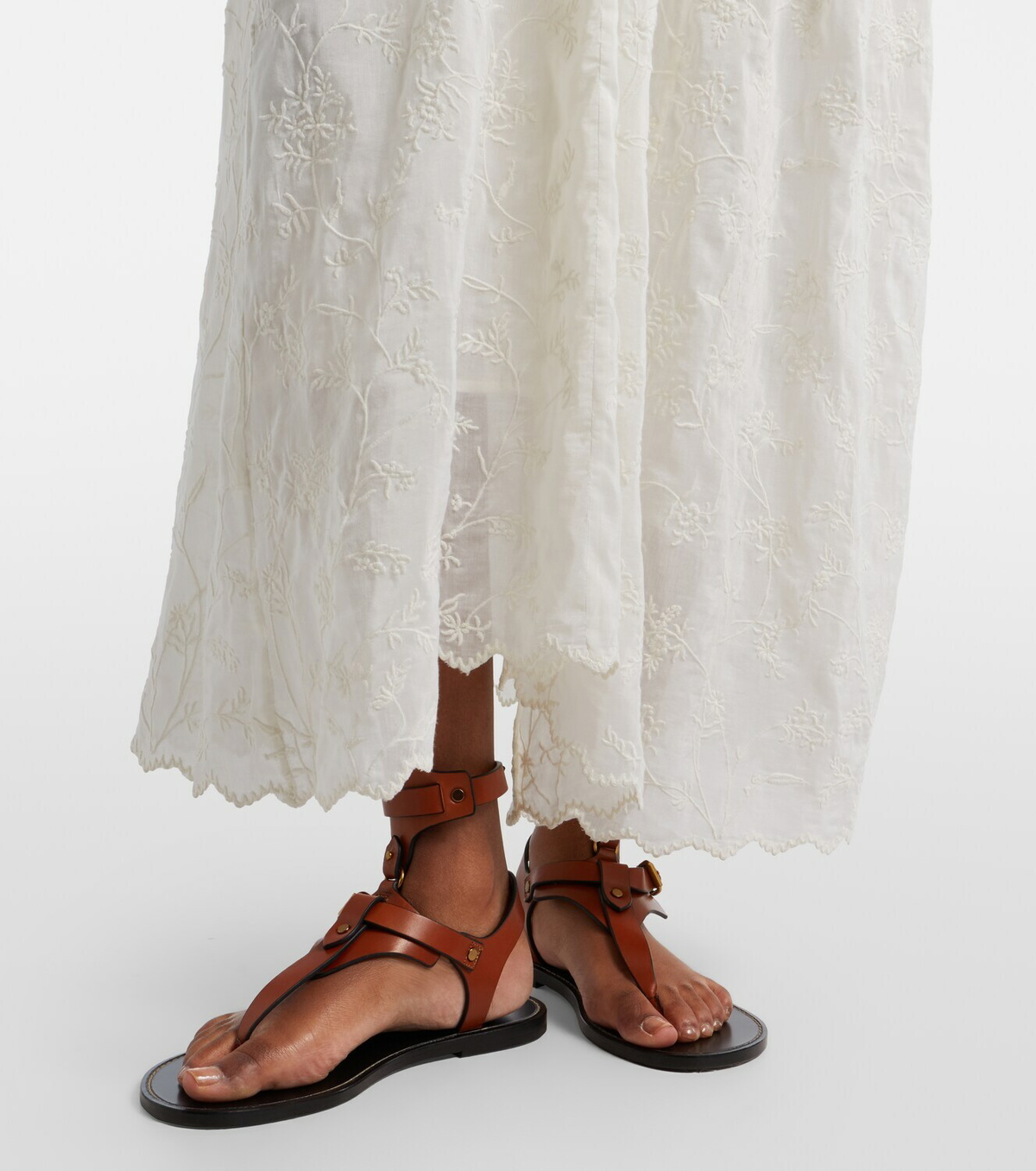 Isabel Marant Zoen floral cotton and silk maxi dress
