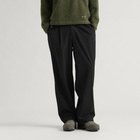And Wander Men's Light Cloth Wide Trousers in Black