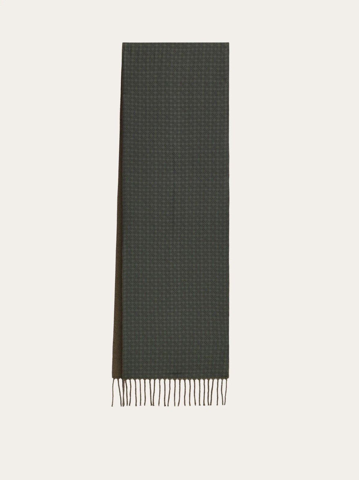 Ferragamo Mens Double face scarf in Green