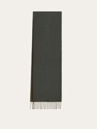 Ferragamo Mens Double face scarf in Green
