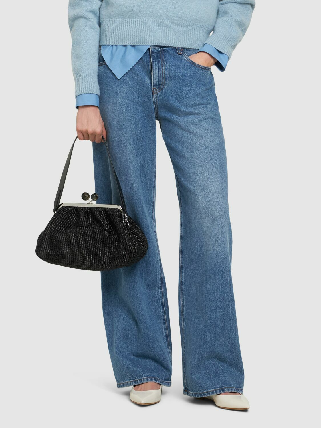 国内発送/送料関税込【WEEKEND MAX MARA】 Fortuna Bag WEEKEND MAX MARA Fortuna Raffia Effect Clutch Weekend Max Mara