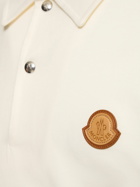 MONCLER - Logo Cotton Long Sleeve Polo Shirt