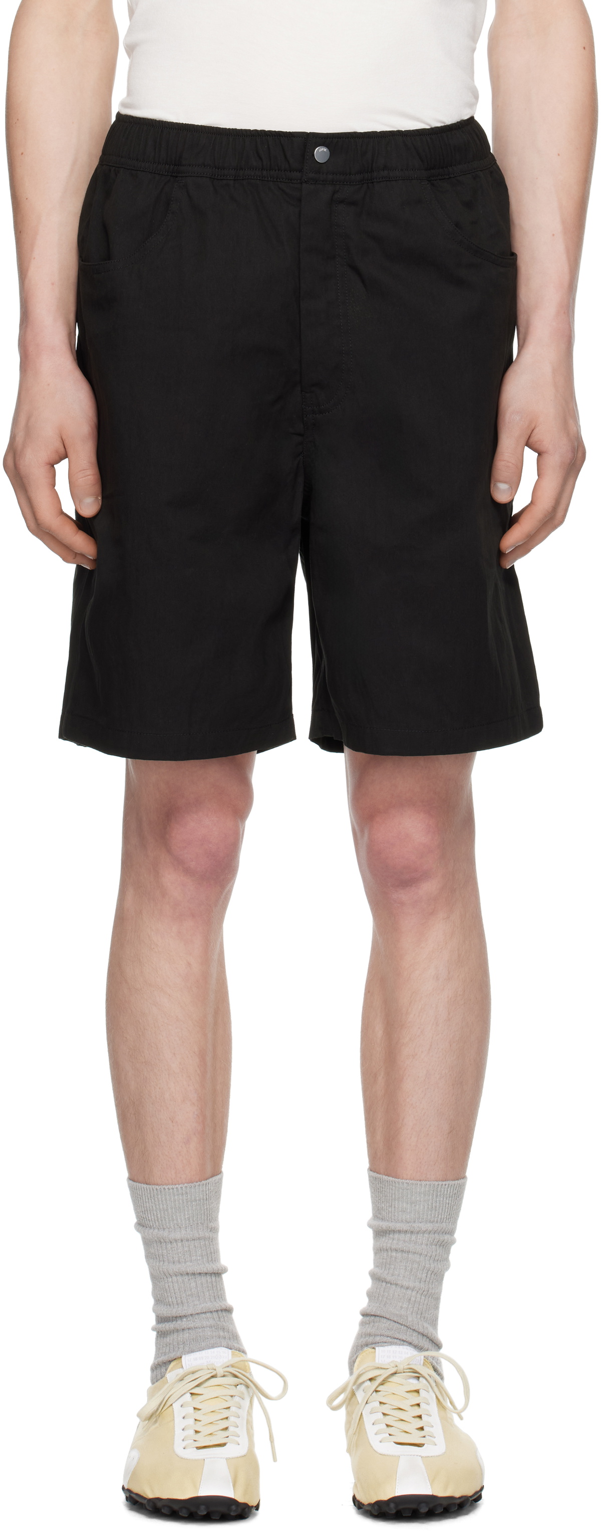NORSE PROJECTS Black Ragnar Fine Broken Twill Shorts