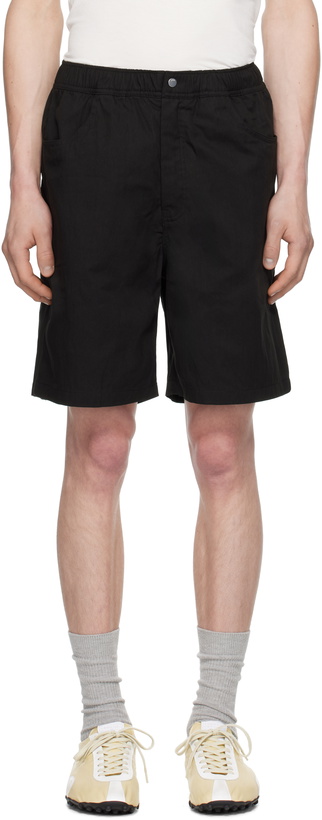 Photo: NORSE PROJECTS Black Ragnar Fine Broken Twill Shorts