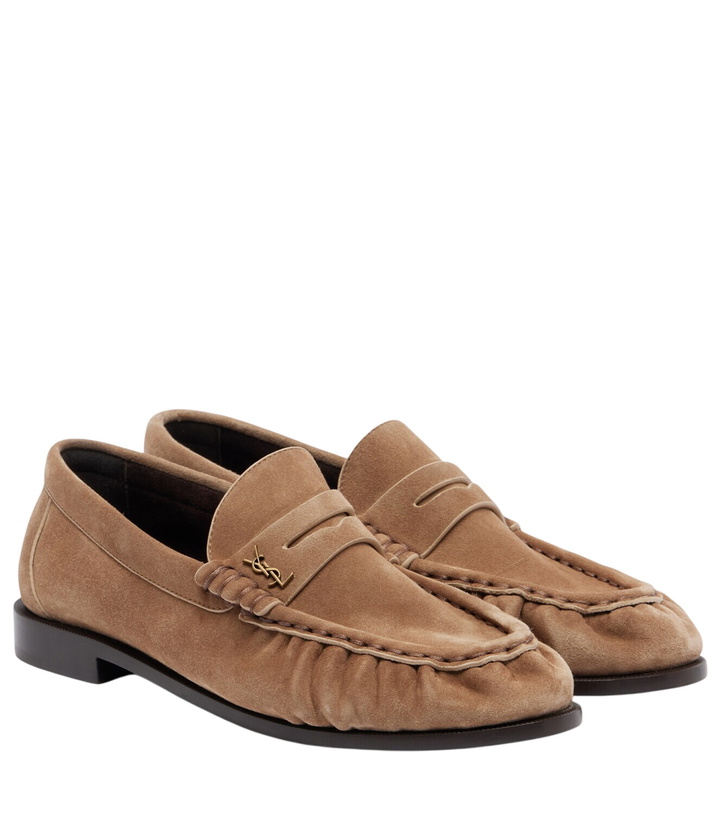 Photo: Saint Laurent Le Loafer suede penny loafers