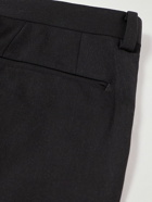 Auralee - Slim-Fit Straight-Leg Pleated Wool Suit Trousers - Black