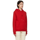 Etudes Red Klein Logo Hoodie