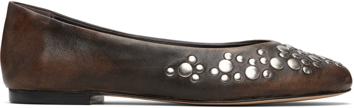 Photo: Gimaguas Brown Bailarina Studs Flats