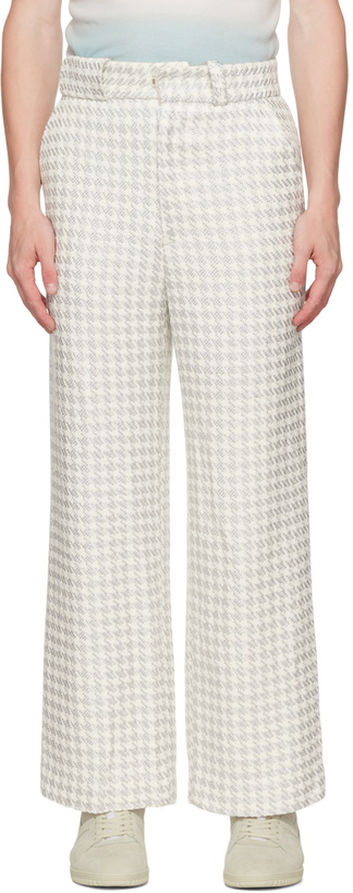 Photo: young n sang Gray Houndstooth Trousers