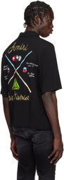 AMIRI Black 'Amiri' Pool Cue Bowling Shirt