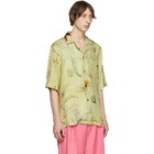 Acne Studios Yellow Botanical Print Shirt