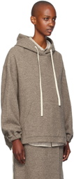 UMBER POSTPAST Beige Wool Felted Hoodie