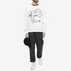 Flagstuff Men's Kiss Logo Crew Sweat in White