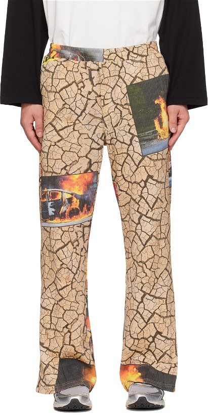 Photo: Perks and Mini Beige Cracked Earth Trousers