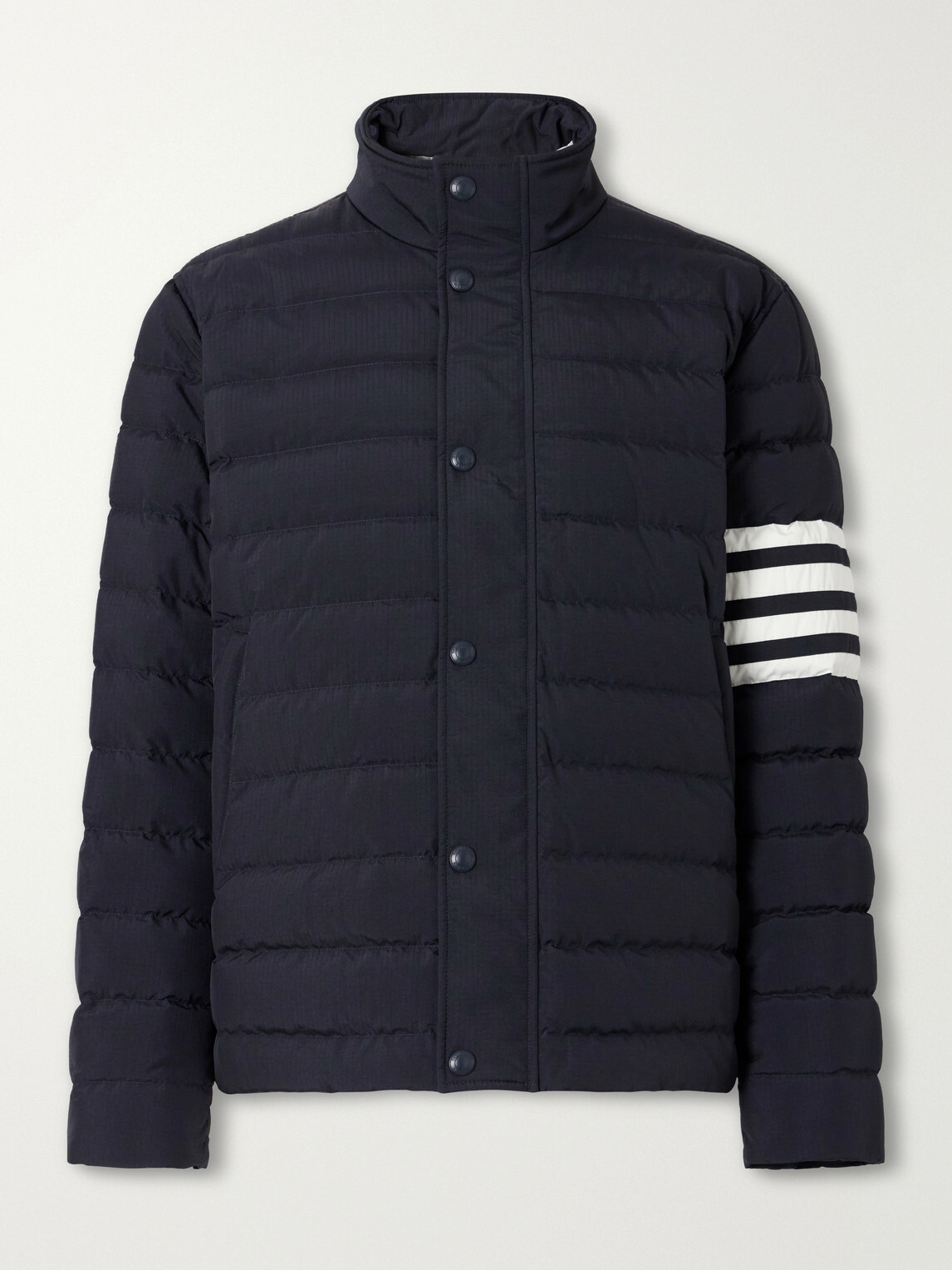Thom Browne - Striped Quilted Ripstop Down Jacket - Blue