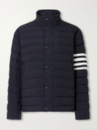 Thom Browne - Striped Quilted Ripstop Down Jacket - Blue