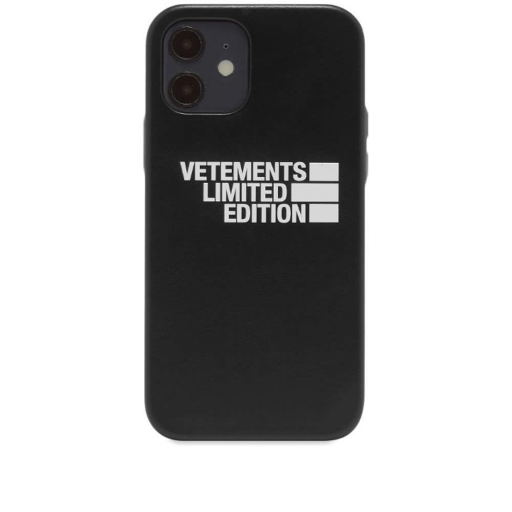 Photo: VETEMENTS Logo Limited Edition iPhone 12 Case