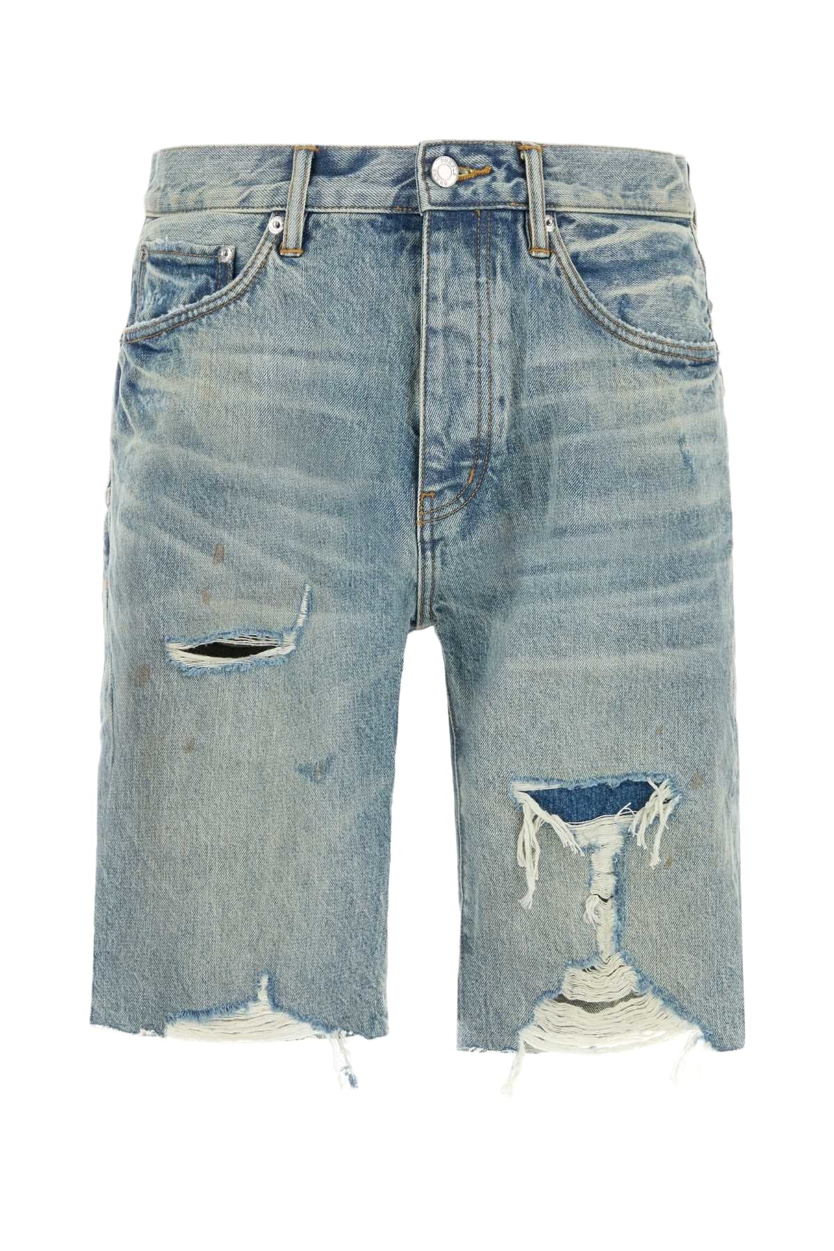 Purple Brand Denim Bermuda Shorts