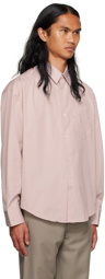 AMI Paris Pink Boxy-Fit Shirt